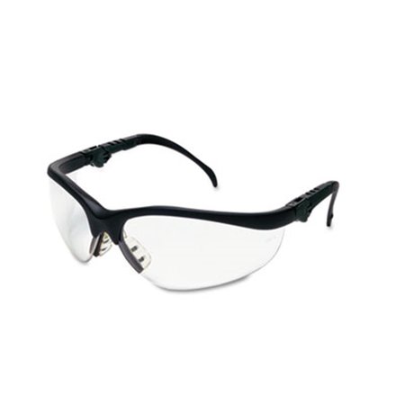 EXOTIC Klondike Plus Safety Glasses- Black Frame- Clear Lens EX712660